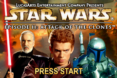 Star Wars Episode II - Attack Of The Clones (U)(Mode7) Title Screen