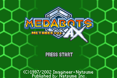 Medabots AX - Metabee Version (U)(Venom) Title Screen