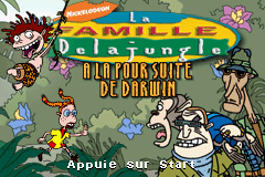 La Famille De La Jungle - A La Poursuite De Darwin (F)(Patience) Title Screen
