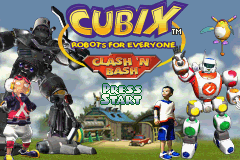 Cubix - Robots for Everyone - Clash 'n Bash (U)(Venom) Title Screen