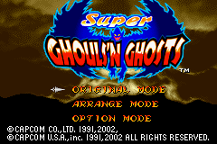 Super Ghouls N Ghosts (U)(Mode7) Title Screen