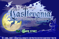 Castlevania - Harmony of Dissonance (U)(Independent) Title Screen