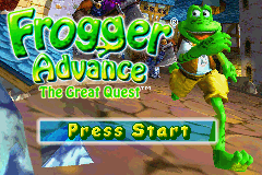 Frogger Advance - The Great Quest (E)(LightForce) Title Screen