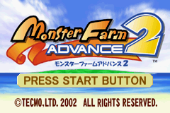 Monster Farm Advance 2 (J)(Chakky) Title Screen