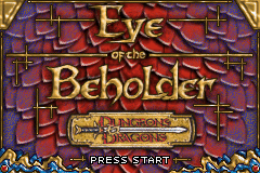 Dungeons and Dragons - Eye of the Beholder (U)(Venom) Title Screen
