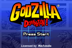 Godzilla Domination (E)(Eurasia) Title Screen