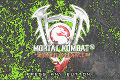 Mortal Kombat - Deadly Alliance (U)(Mode7) Title Screen