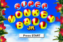 Super Monkey Ball Jr (U)(Venom) Title Screen