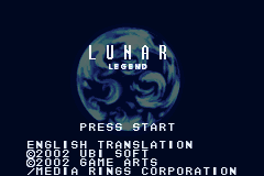 Lunar Legend (U)(Mode7) Title Screen