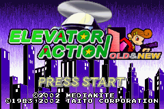 Elevator Action - Old & New (J)(Eurasia) Title Screen