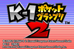 K-1 Pocket Grand Prix 2 (J)(GBATemp) Title Screen