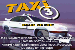 Taxi 3 (F)(Patience) Title Screen