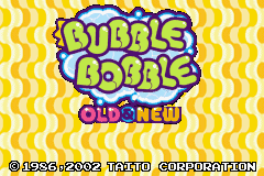 Bubble Bobble - Old & New (E)(Venom) Title Screen