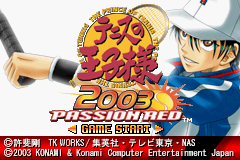 Tennis no Ouji-sama 2003 Passion Red (J)(Polla) Title Screen