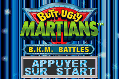 Butt Ugly Martians BKM Battles (E)(Patience) Title Screen