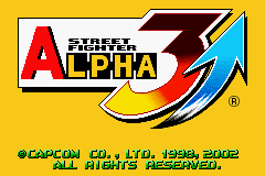 Street Fighter Alpha 3 (U)(Independent) Title Screen