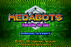Medabots - Rokusho Version (E)(GBATemp) Title Screen