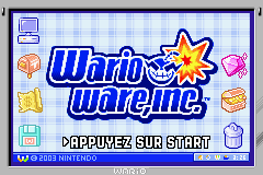 Wario Ware Inc (E)(Cezar) Title Screen