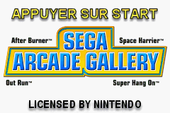 Sega Arcade Gallery (E)(Patience) Title Screen