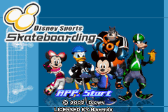 Disney Sports Skateboarding (E)(Rising Sun) Title Screen