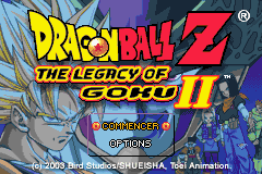 Dragon Ball Z - The Legacy of Goku II (E)(Eurasia) Title Screen