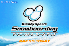 Disney Sports Snowboarding (J)(Trashman) Title Screen