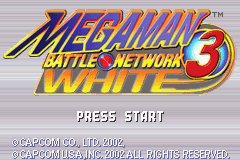 MegaMan Battle Network 3 White Version (U)(Mode7) Title Screen