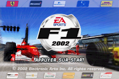 F1 2002 (E)(Advance-Power) Title Screen