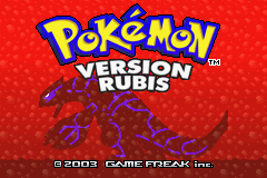 Pokemon Rubis (F)(Paracox) Title Screen