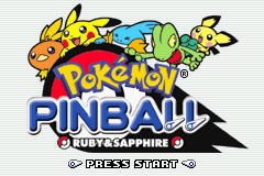 Pokemon Pinball - Ruby & Sapphire (U)(Mode7) Title Screen