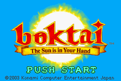 Boktai - The Sun is in Your Hand (U)(Eurasia) Title Screen