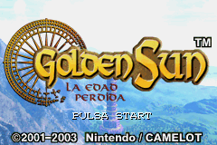 Golden Sun 2 - La Edad Perdida (S)(FlashAdvance) Title Screen
