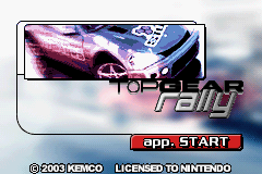 Top Gear Rally (E)(Surplus) Title Screen