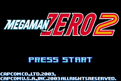 MegaMan Zero 2 (E)(Patience) Title Screen