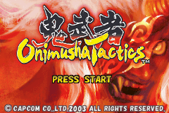 Onimusha Tactics (U)(Mode7) Title Screen