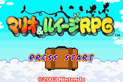 Mario and Luigi RPG (J)(Rising Sun) Title Screen