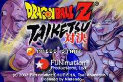 Dragon Ball Z - Taiketsu (U)(Rising Sun) Title Screen