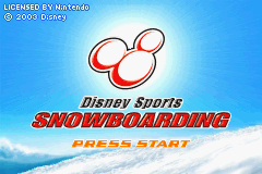 Disney Sports Snowboarding (U)(Supplex) Title Screen