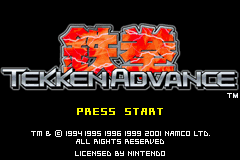 Tekken Advance (E)(Independent) Title Screen