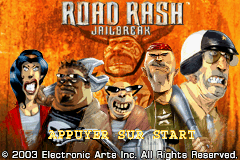 Road Rash Jailbreak (E)(Rising Sun) Title Screen