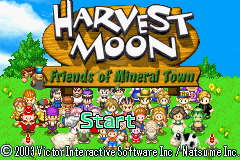 Harvest Moon - Friends of Mineral Town (G)(Rising Sun) Title Screen