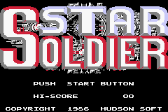 Famicom Mini - Vol 10 - Star Soldier (J)(Rising Sun) Title Screen