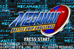 Megaman Battle Chip Challenge (U)(Venom) Title Screen