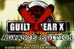 Guilty Gear X - Advance Edition (U)(Suxxors) Title Screen