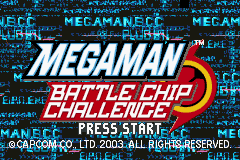 Megaman Battle Chip Challenge (E)(Rising Sun) Title Screen