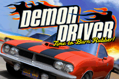 Demon Driver - Time to Burn Rubber! (U)(TrashMan) Title Screen