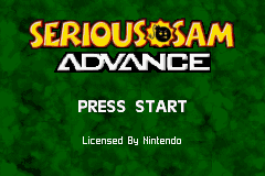 Serious Sam Advance (U)(Rising Sun) Title Screen