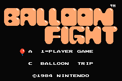 Famicom Mini - Vol 13 - Balloon Fight (J)(Hyperion) Title Screen