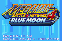 MegaMan Battle Network 4 Blue Moon (U)(Rising Sun) Title Screen