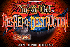 Yu-Gi-Oh! Reshef of Destruction (U)(Venom) Title Screen